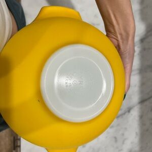 Vintage Pyrex 443 Sunflower Yellow Cinderella Bowl.